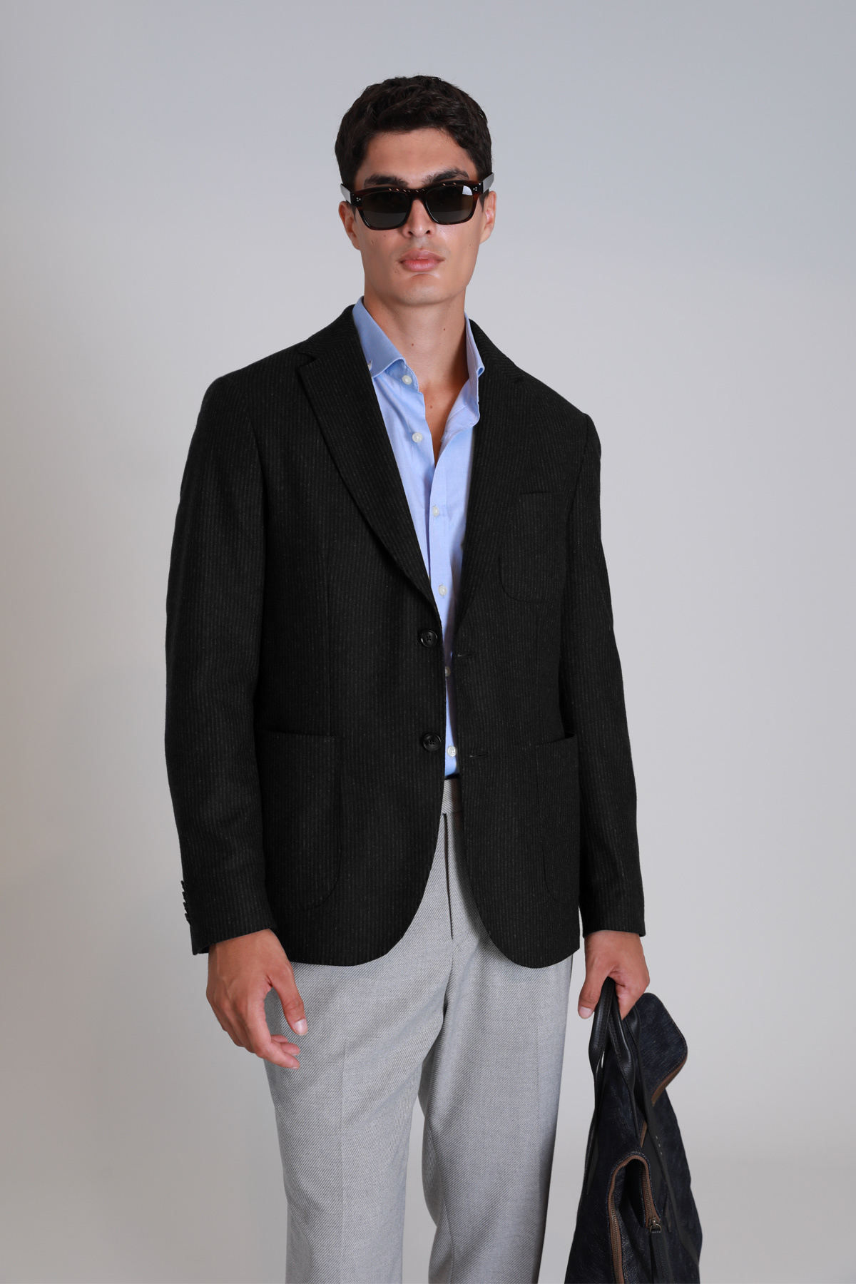 Dor Spor Erkek Blazer Ceket Slim Fit Siyah - Lufian