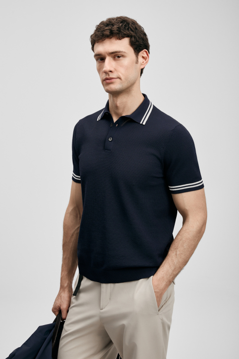 Dora Erkek Modal Karışımlı Kazak Koyu Lacivert - Lufian