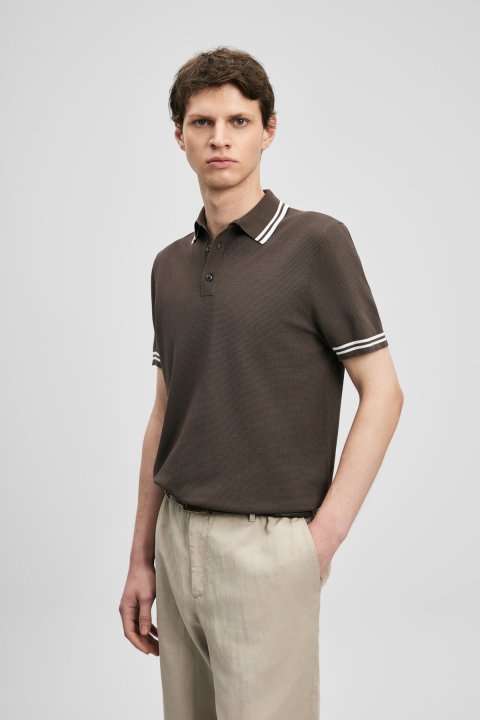 Dora Men's Modal Blend Sweater Brown - Lufian