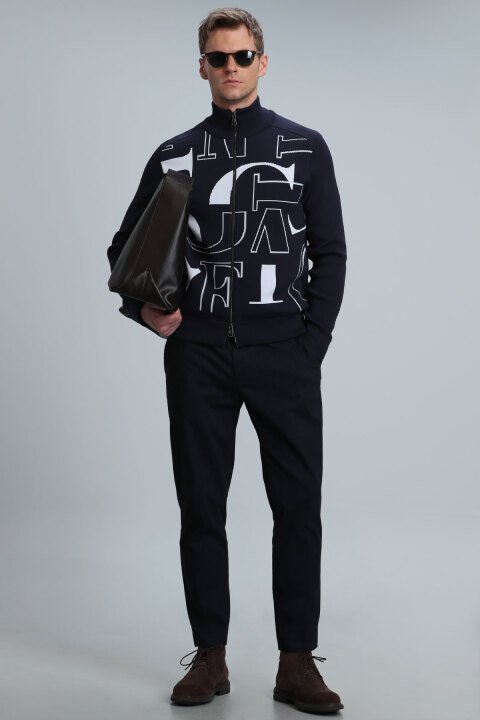 Dora Smart Erkek Chino Pantolon Slim Fit Lacivert - Lufian