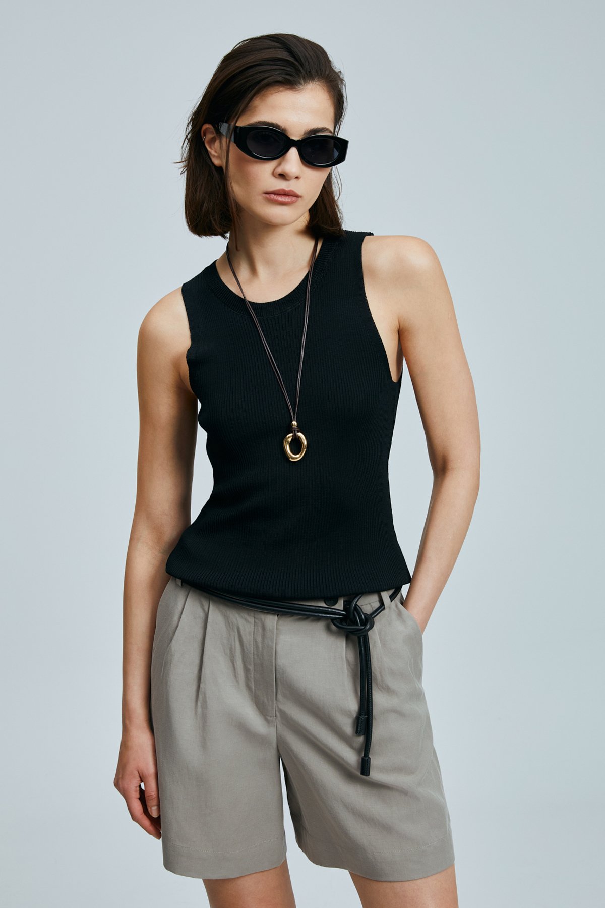 Doros Kadın Kazak Siyah - Lufian