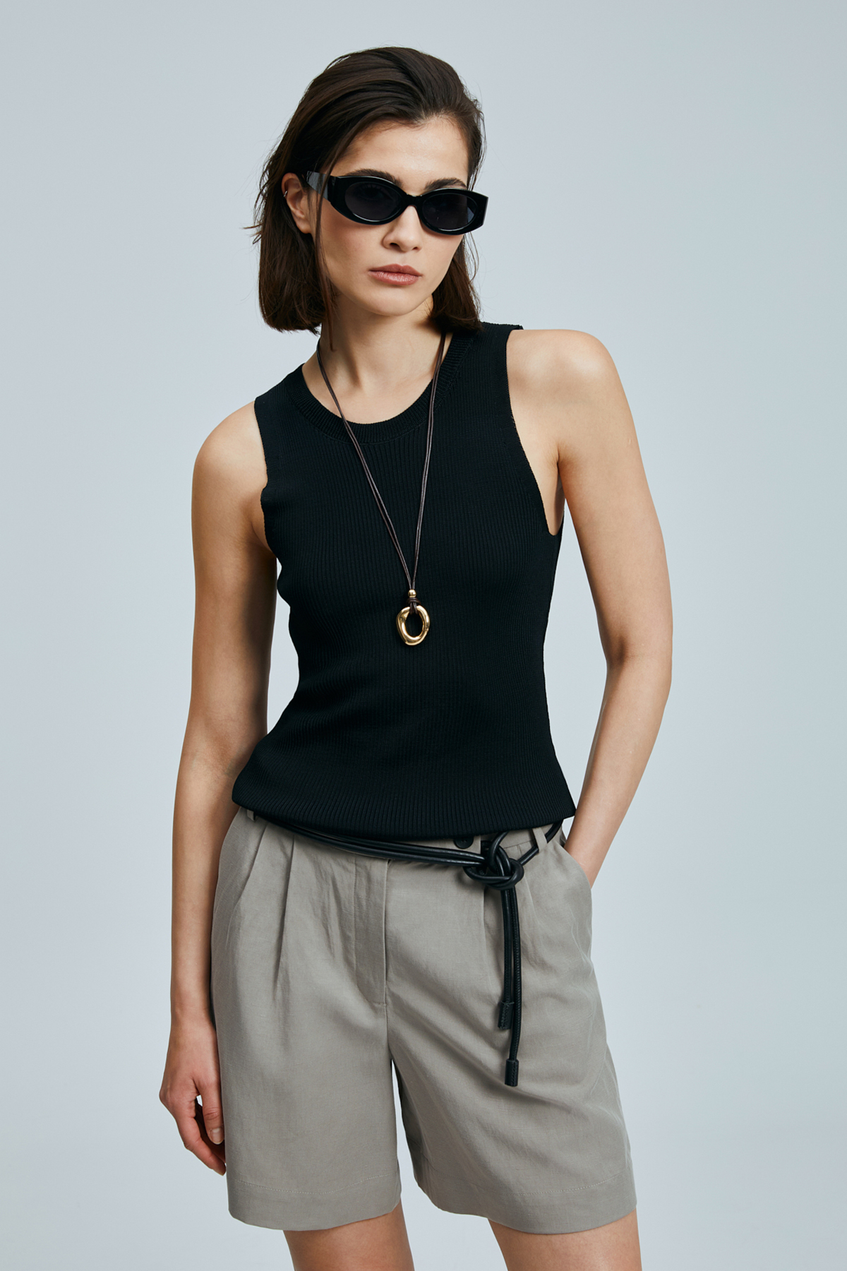 Doros Kadın Kazak Siyah - Lufian