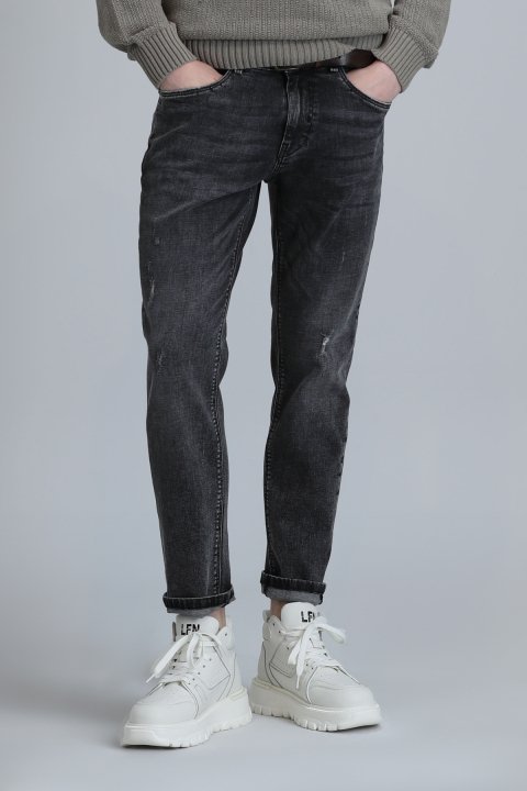 Duffy Smart Jean Erkek Pantolon Slim Fit Siyah - Lufian (1)