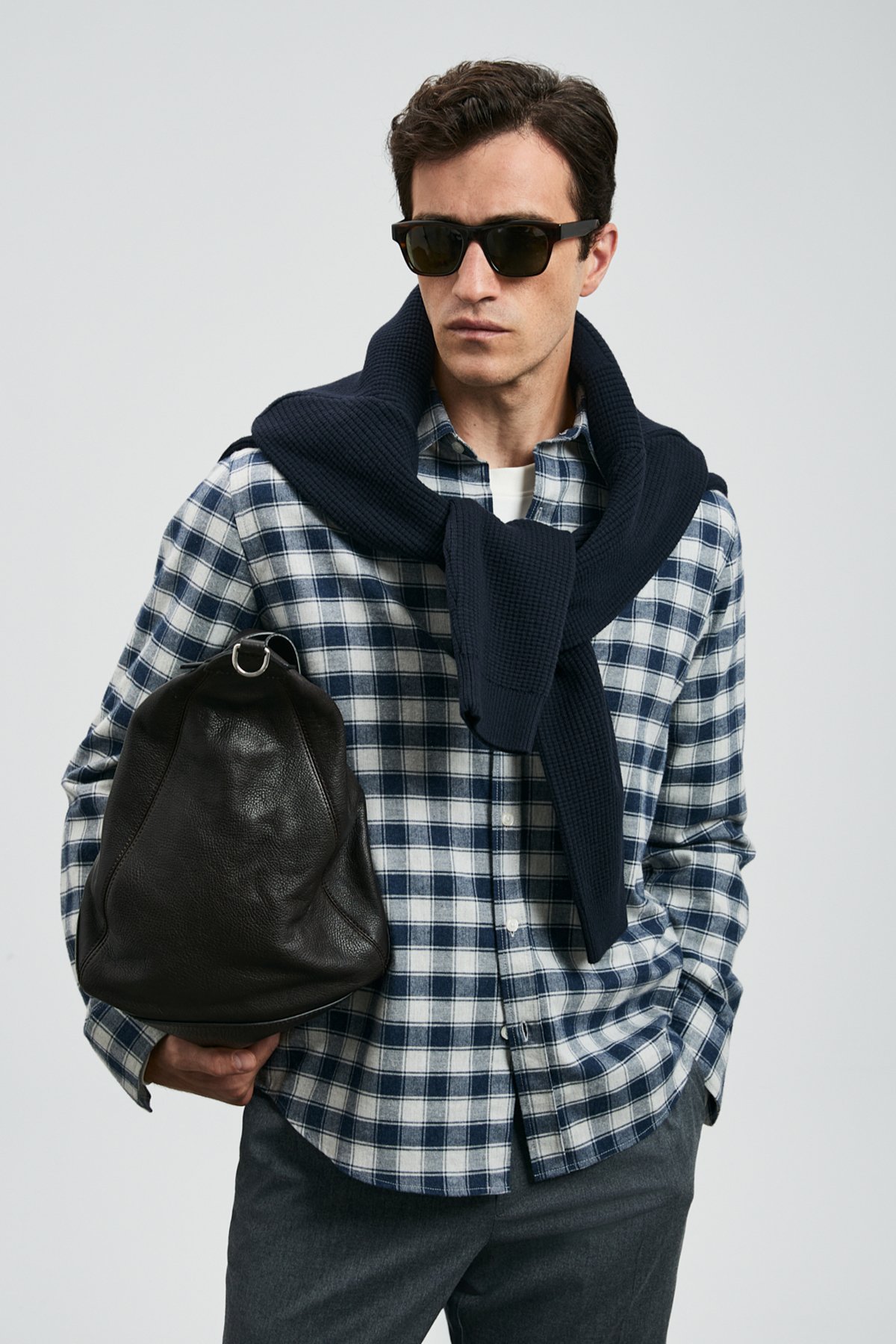 Duke Erkek Basic Gömlek Regular Fit Lacivert - Lufian (1)