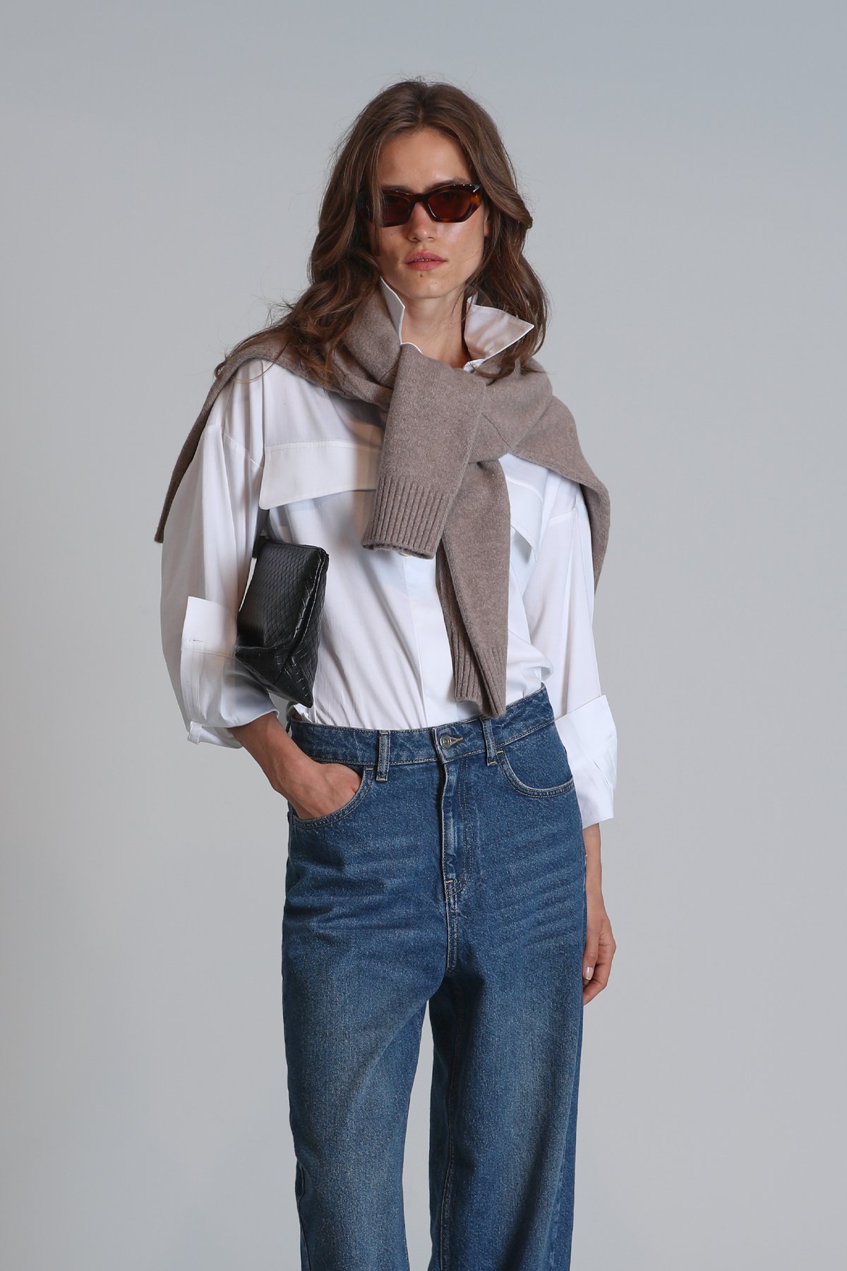 Duncan Kadın Gömlek Regular Fit Beyaz - Lufian