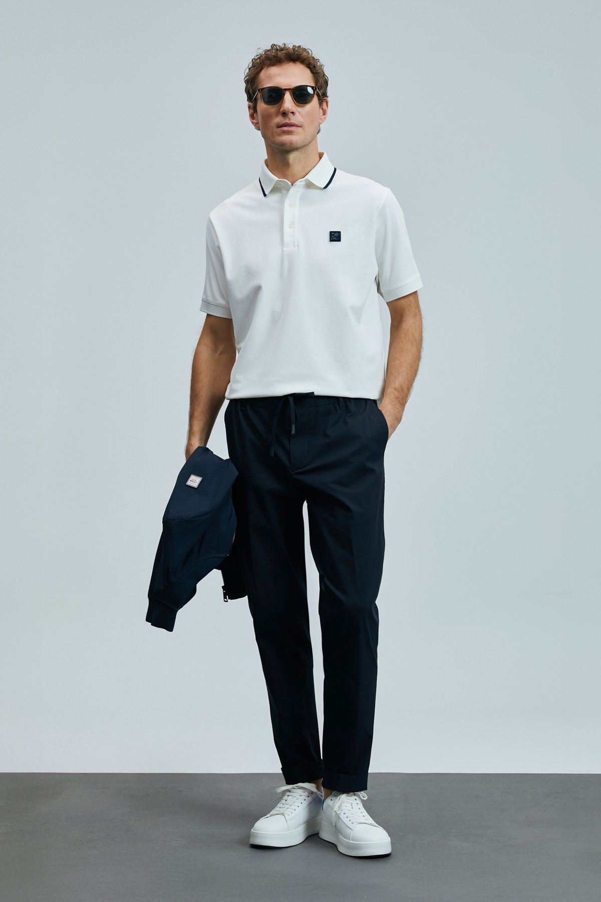 Echo Smart Erkek Polo Tişört Beyaz - Lufian (1)