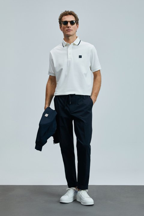 Echo Smart Erkek Polo Tişört Beyaz - Lufian (1)