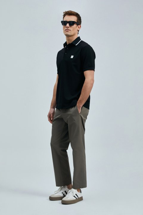 Echo Smart Erkek Polo Tişört Siyah - Lufian