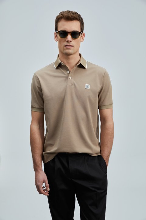 Echo Smart Erkek Polo Tişört Toprak - Lufian (1)