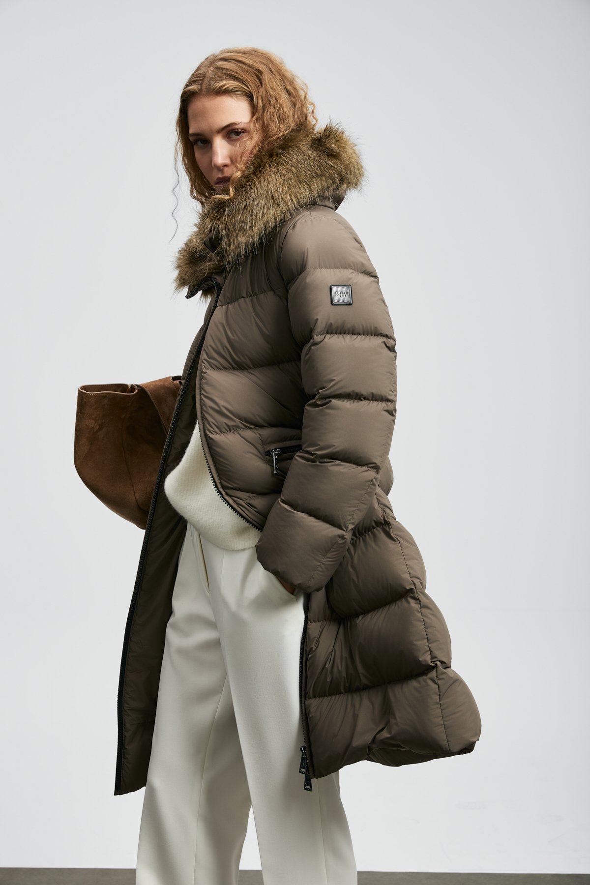 Kaztüyü Woman Coat Sand - Lufian (1)