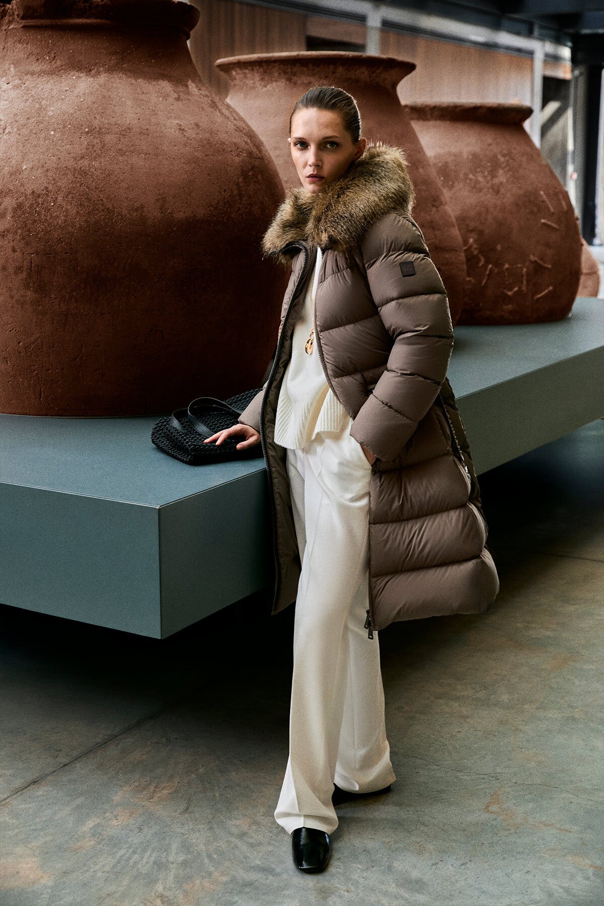 Kaztüyü Woman Coat Sand - Lufian