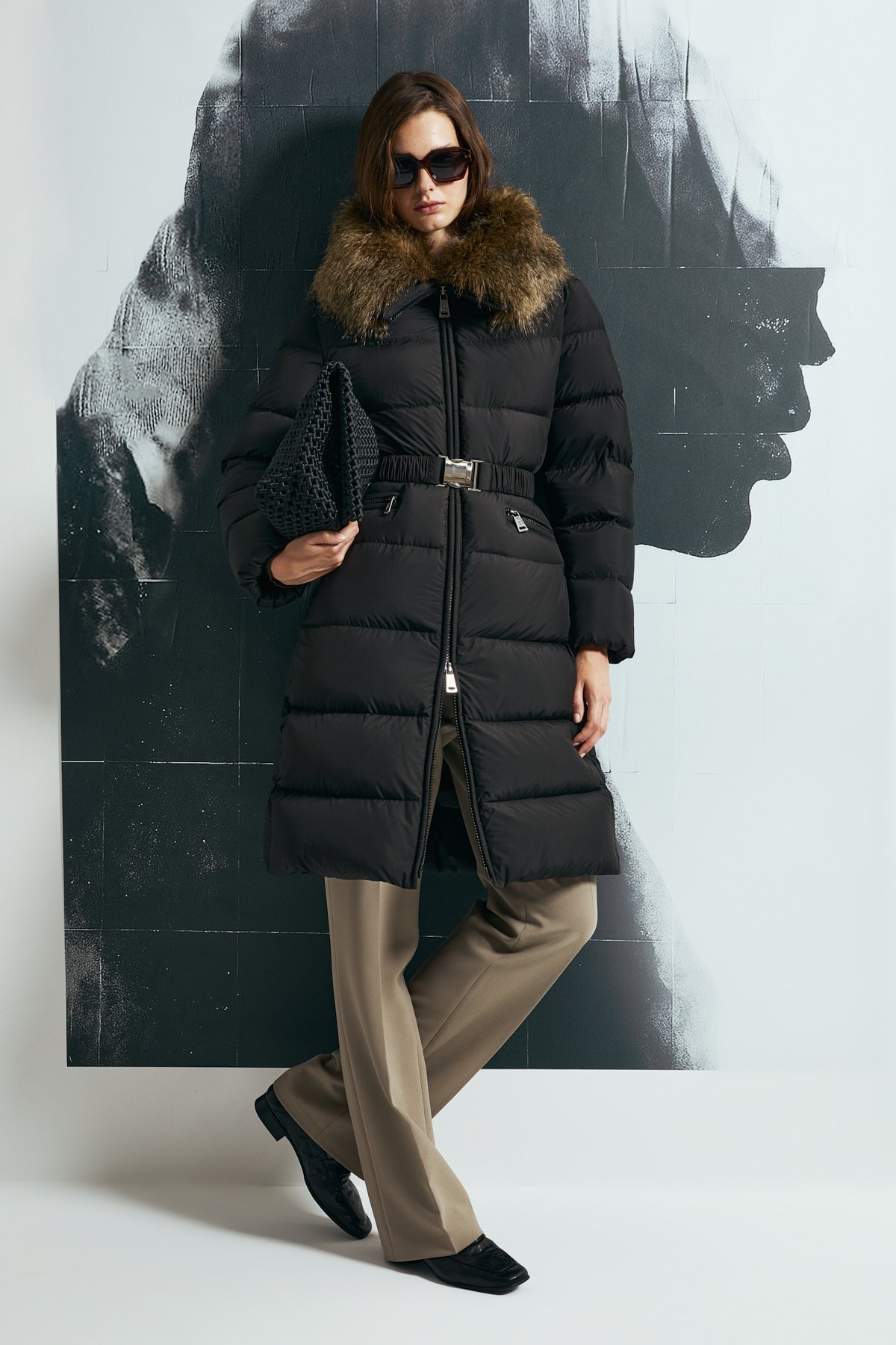 Kaztüyü Woman Coat Black - Lufian