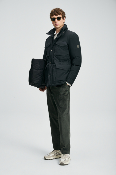 Edgar Kaz Tüyü Erkek Mont Siyah - Lufian (1)