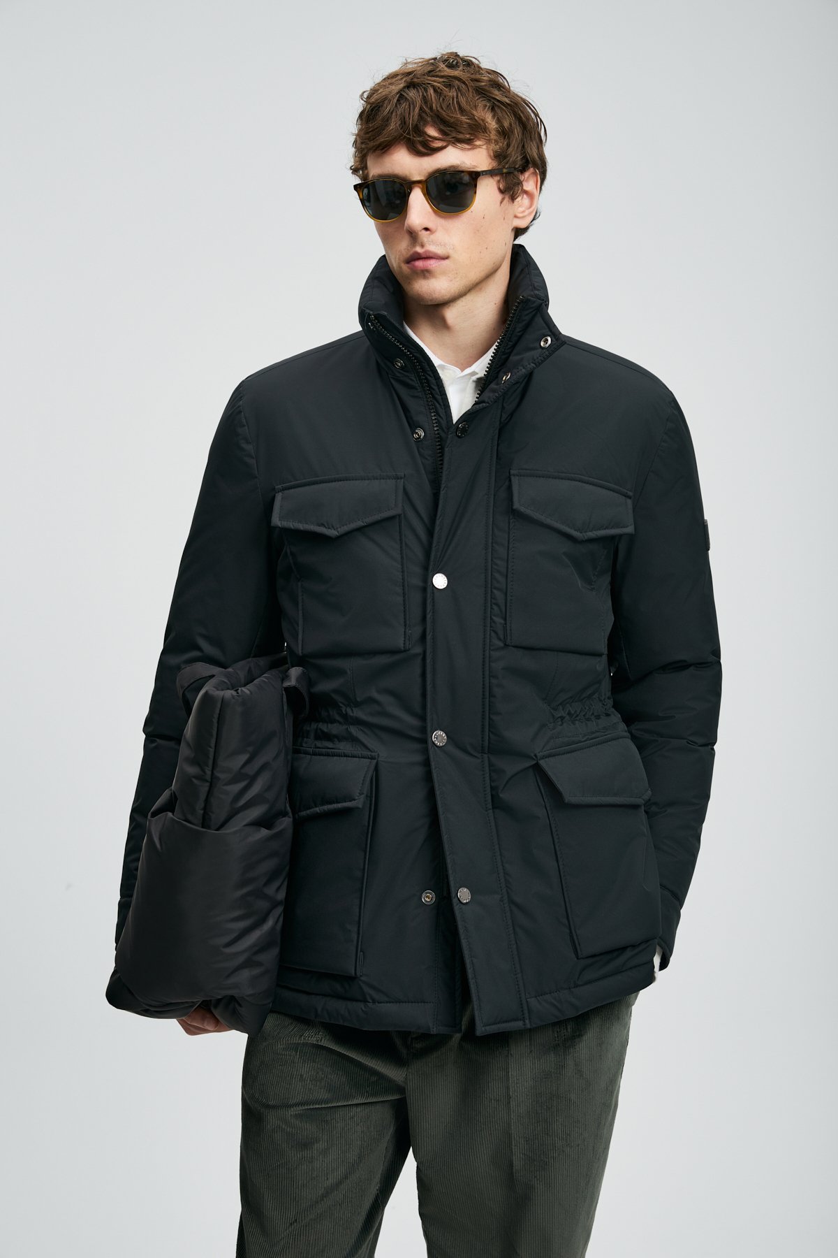 Edgar Kaz Tüyü Erkek Mont Siyah - Lufian