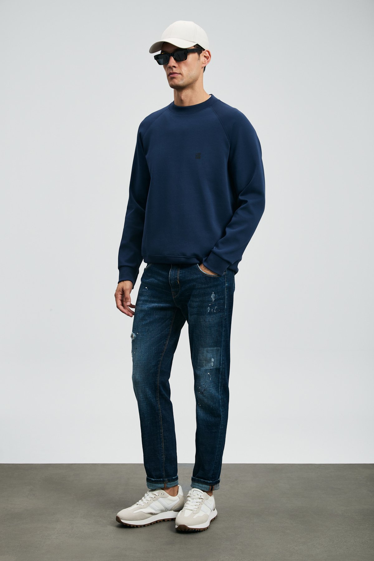 Edgar Spor Jean Erkek Pantolon Slim Fit Mavi - Lufian (1)