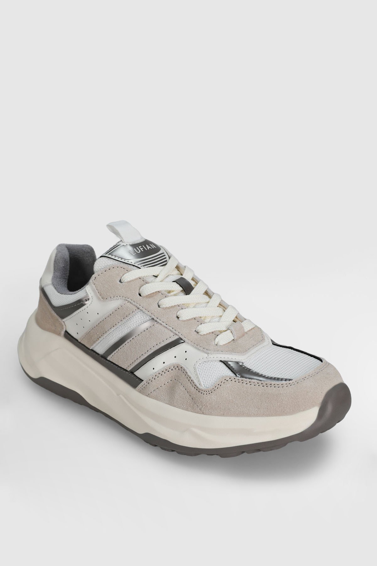 Eduard Erkek Deri Sneaker Ayakkabı Beyaz - Lufian (1)