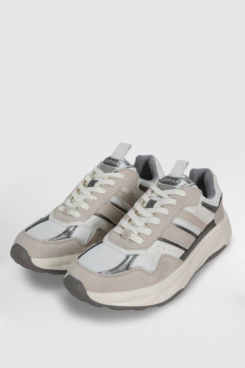 Eduard Erkek Deri Sneaker Ayakkabı Beyaz - LUFIAN