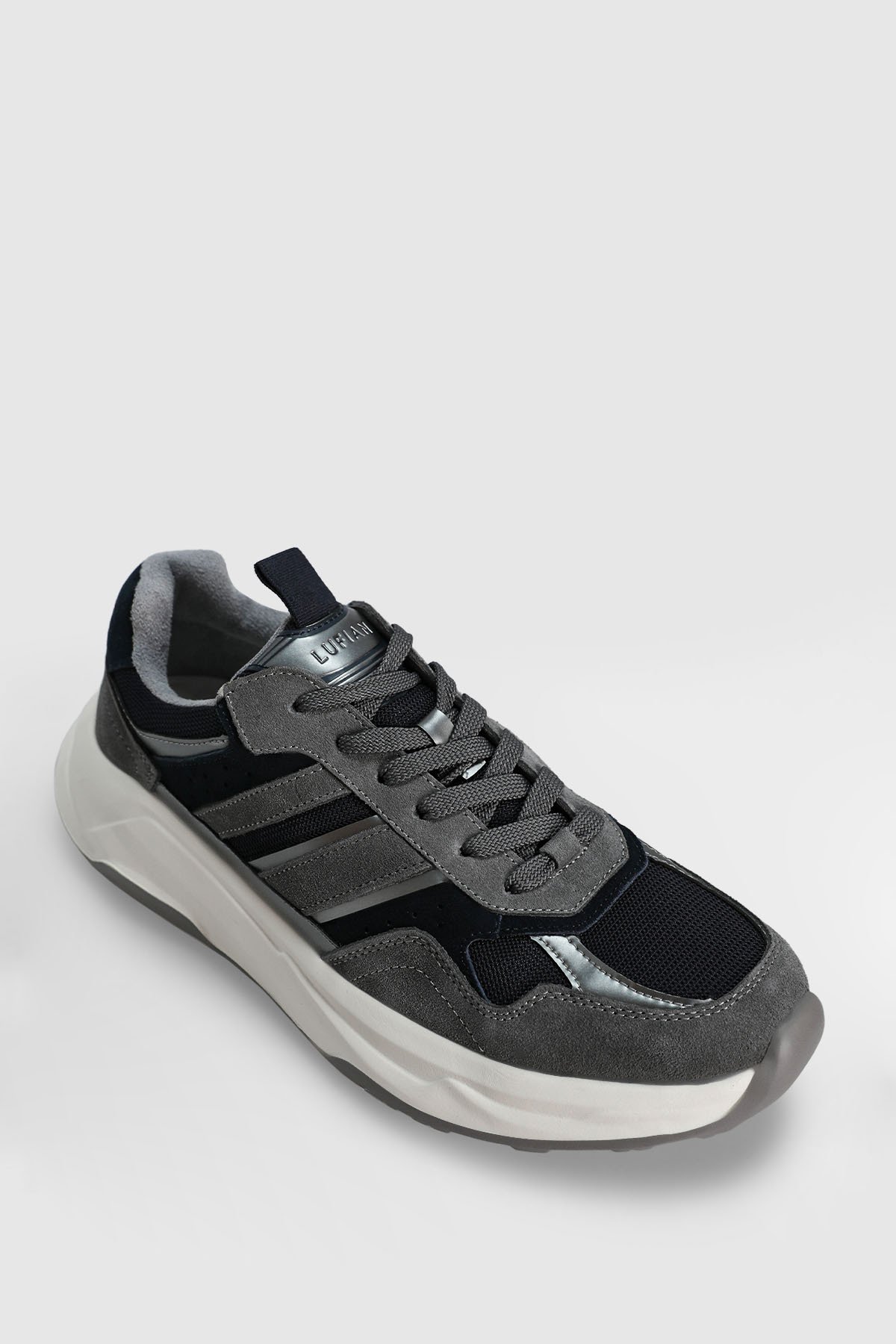 Eduard Erkek Deri Sneaker Ayakkabı Lacivert - Lufian (1)