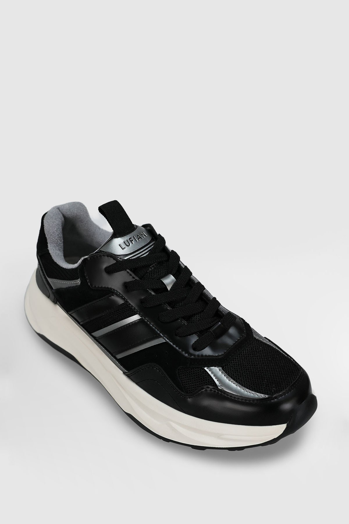 Eduard Erkek Deri Sneaker Ayakkabı Siyah - Lufian (1)