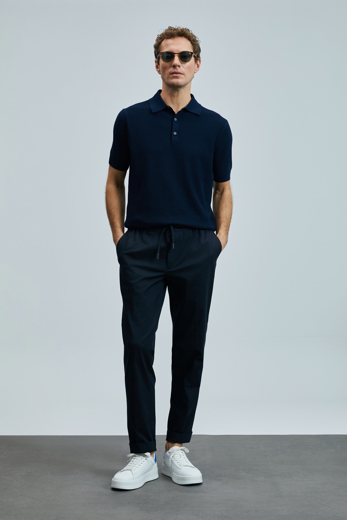 Edwın Erkek Modal Karışımlı Kazak Lacivert - Lufian