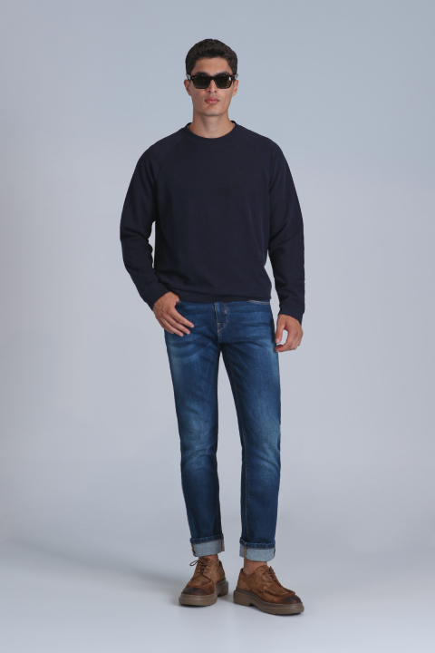 Edwın Smart Jean Erkek Pantolon Slim Fit Mavi - Lufian (1)