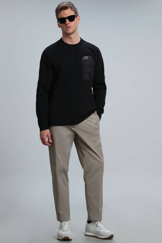 Eldon Erkek Sweatshirt Siyah - 2