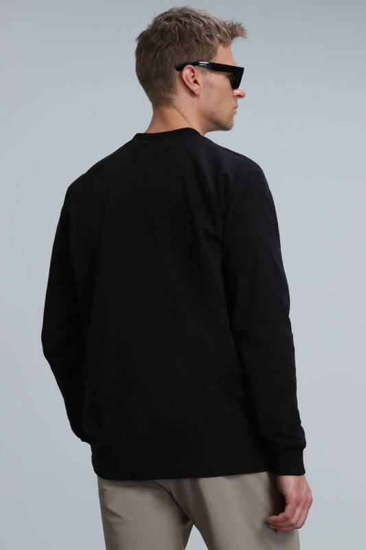 Eldon Erkek Sweatshirt Siyah - 6