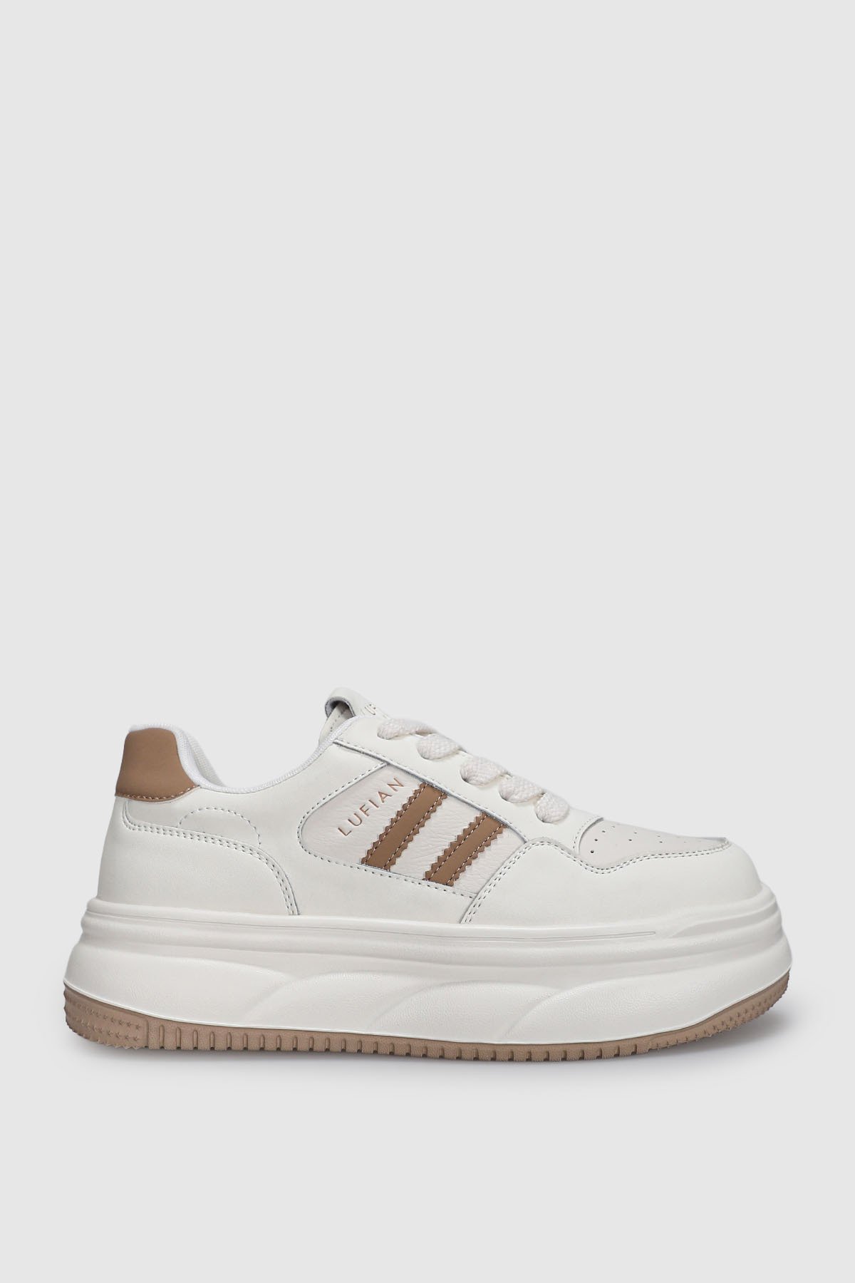 Women's Sneaker Shoes Beıge - Lufian