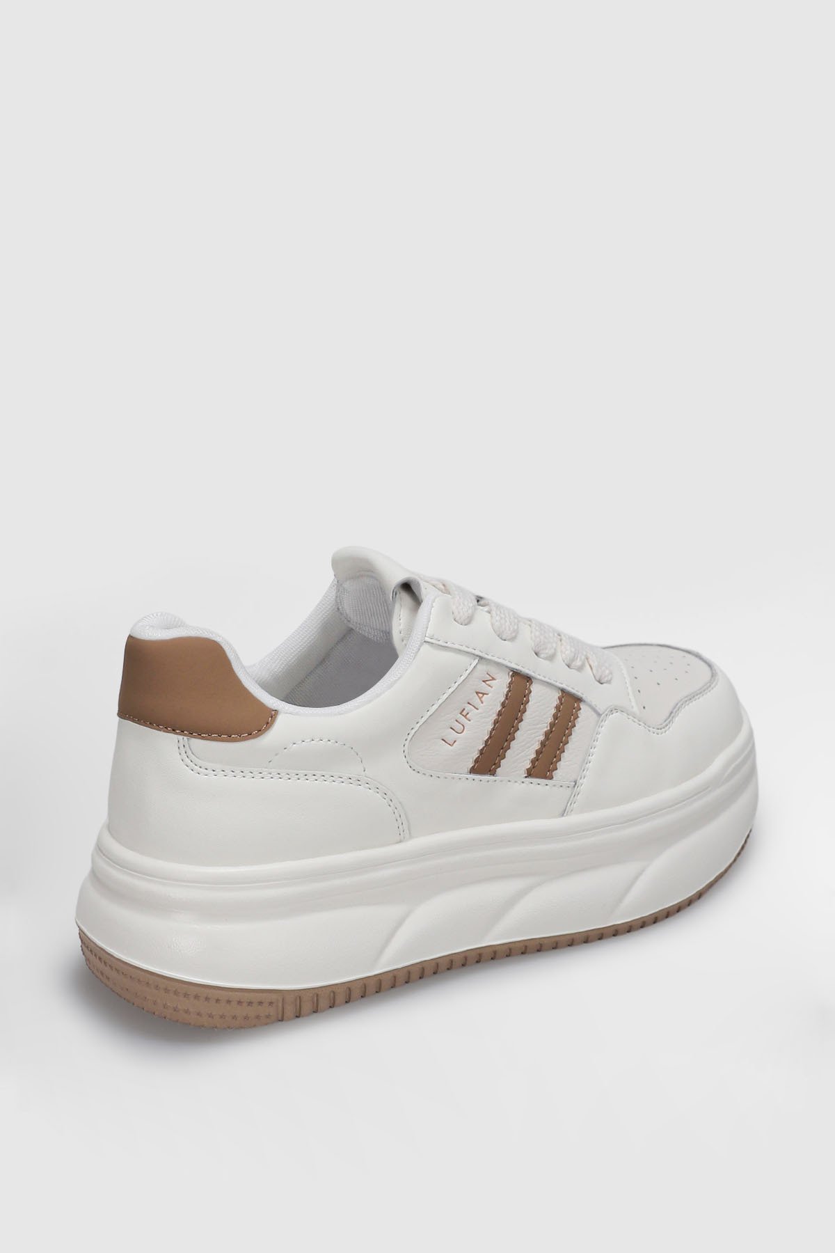 Women's Sneaker Shoes Beıge - Lufian