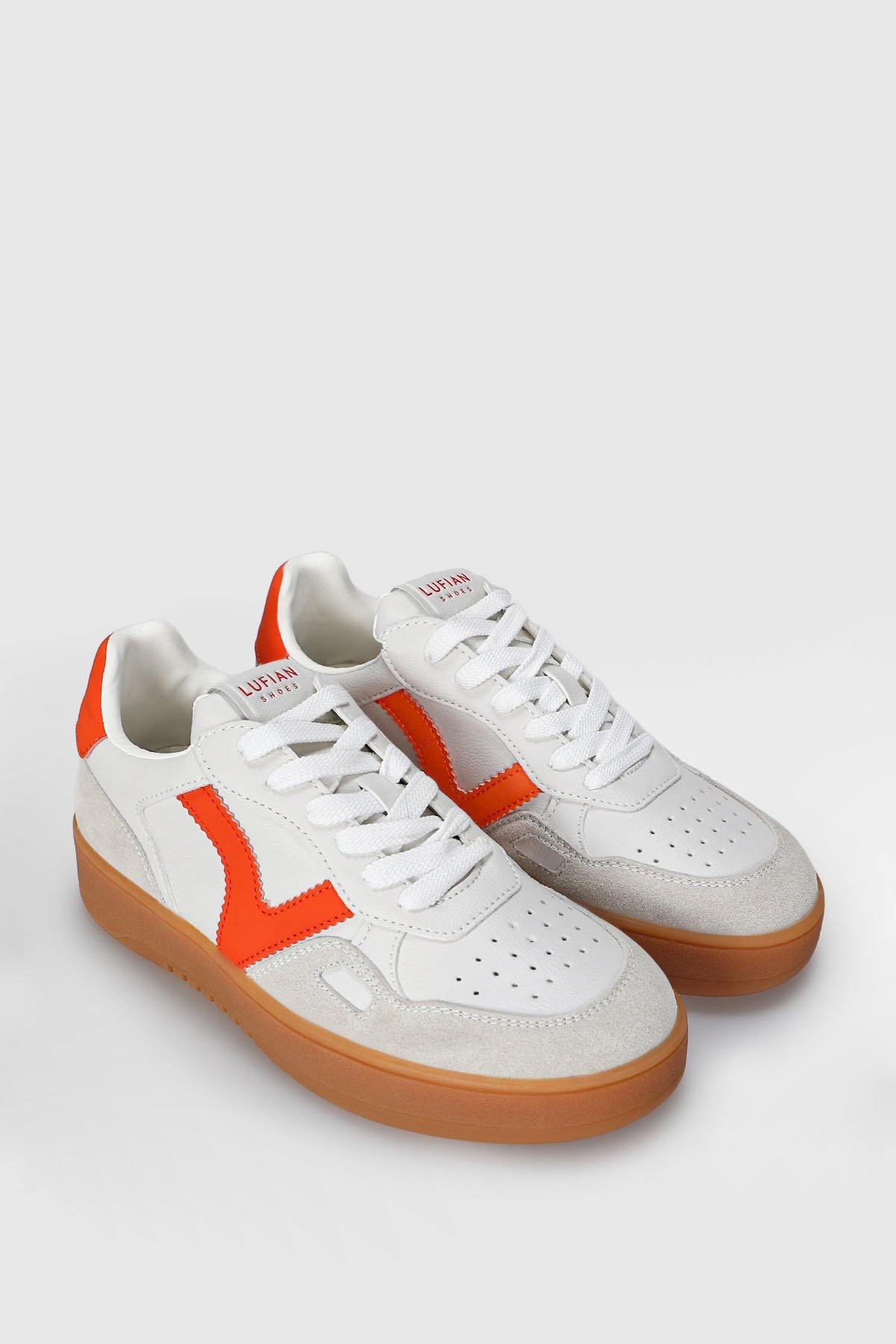 Elsa Women's Sneaker Shoes Orange - LUFIAN (1)