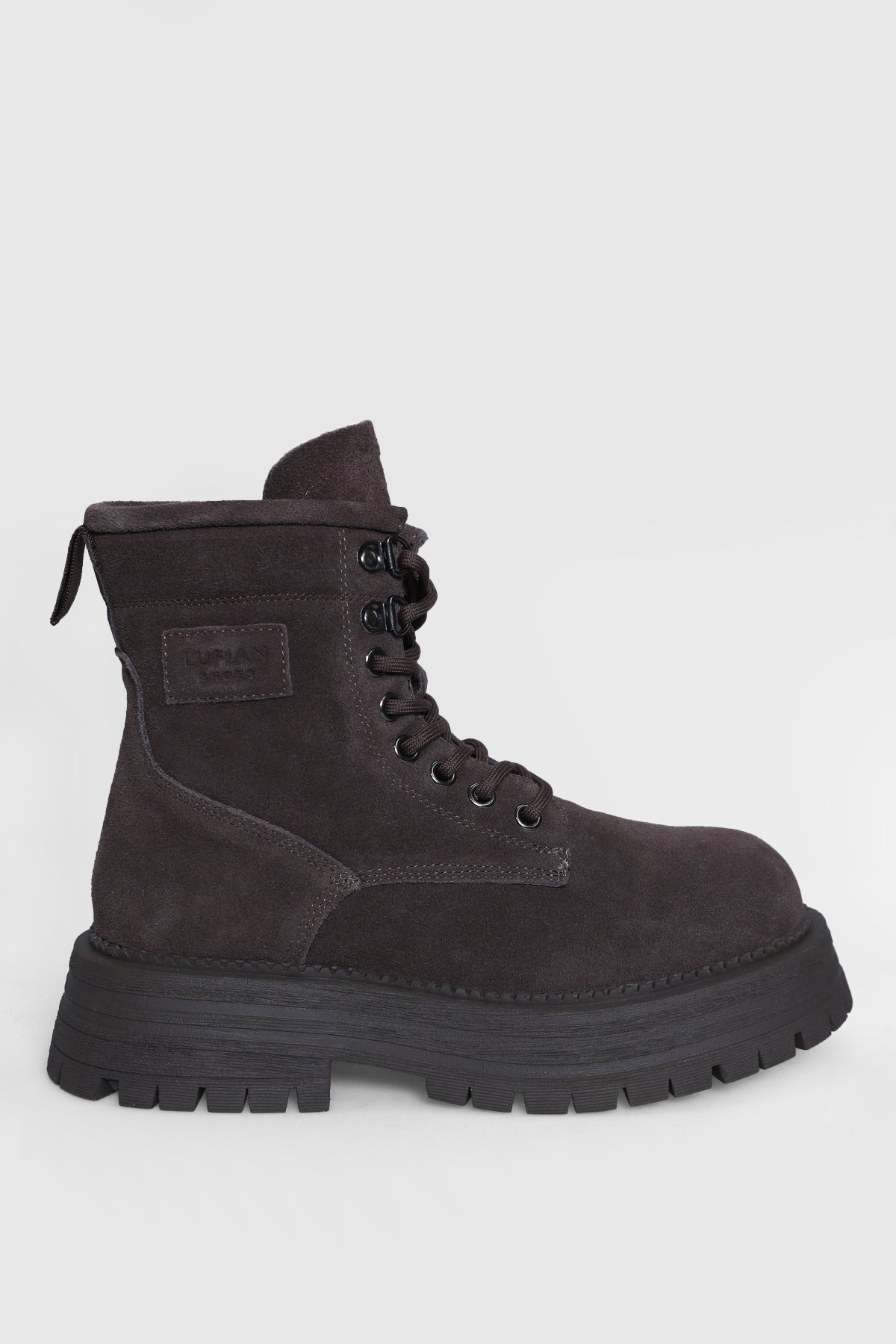 Ember Women's Leather Boots Brown - LUFIAN