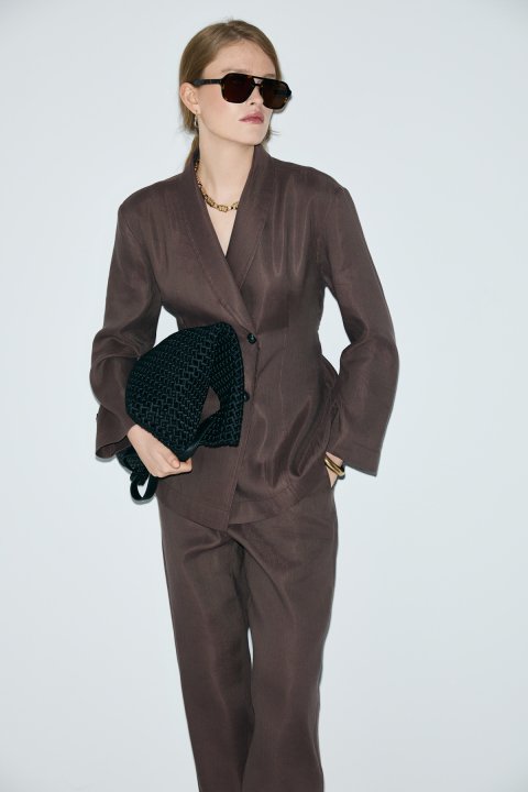 Emılıa Women's Jacket Brown - Lufian (1)