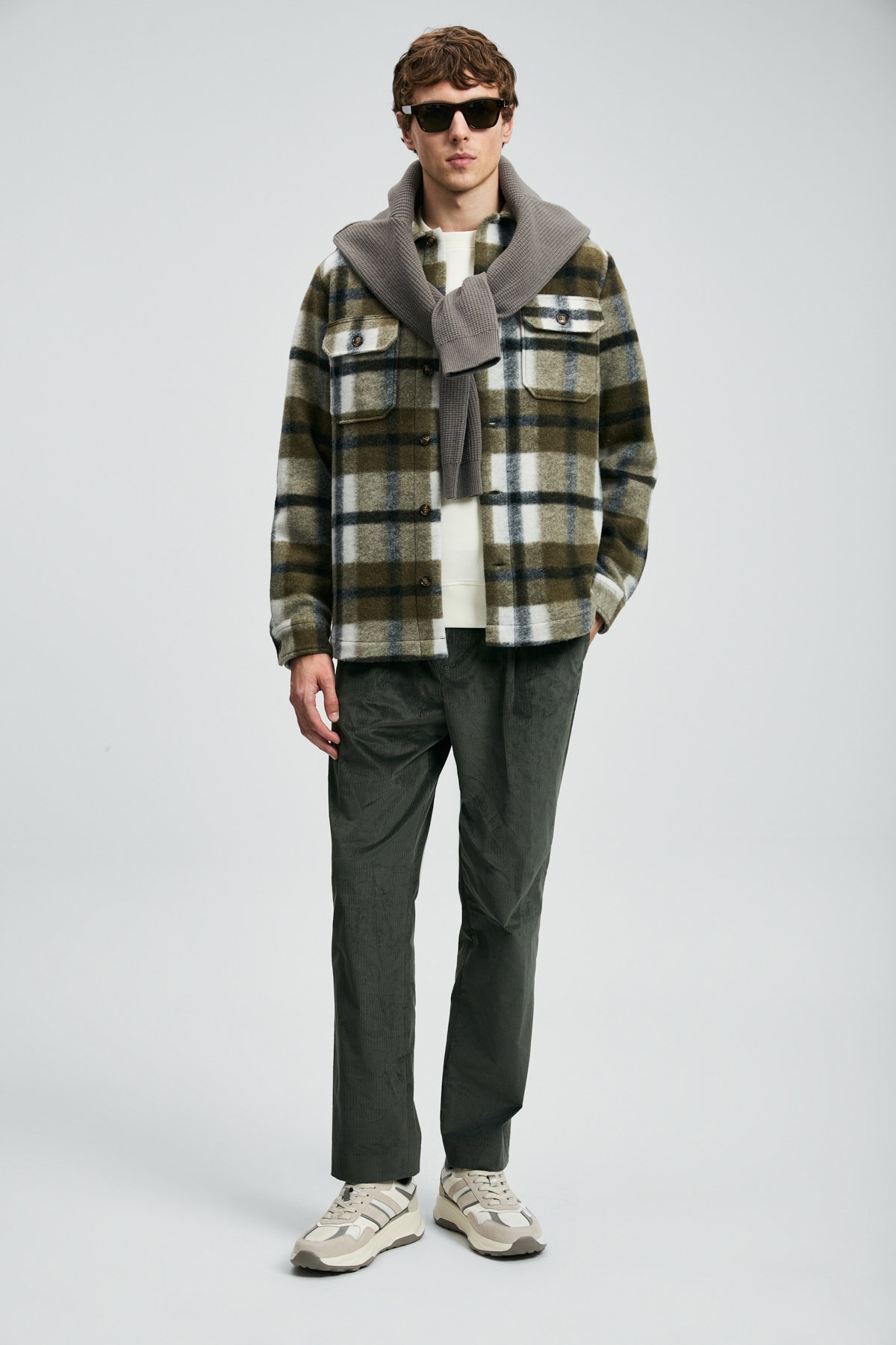 Emir Erkek Basic Gömlek Regular Fit Yeşil - Lufian (1)