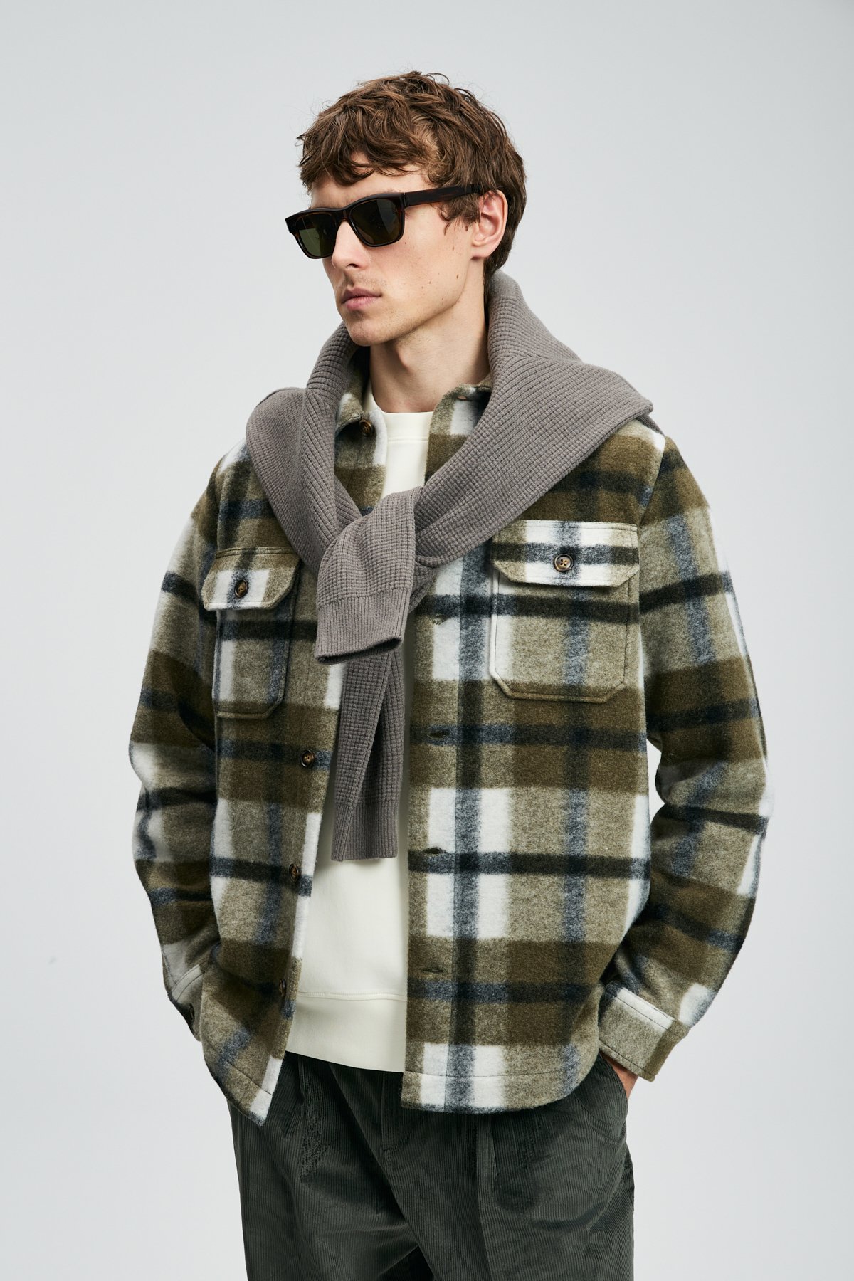 Emir Erkek Basic Gömlek Regular Fit Yeşil - Lufian