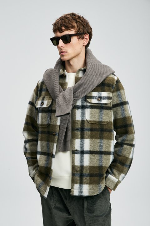 Emir Erkek Basic Gömlek Regular Fit Yeşil - Lufian