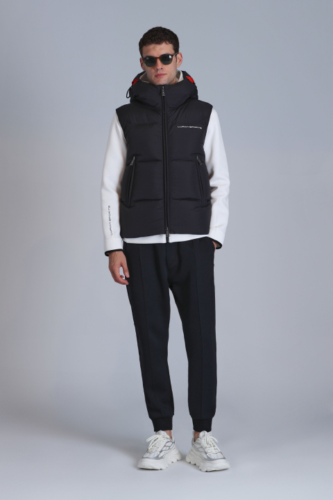 Emir Kaz Tüyü Erkek Yelek Siyah - Lufian (1)