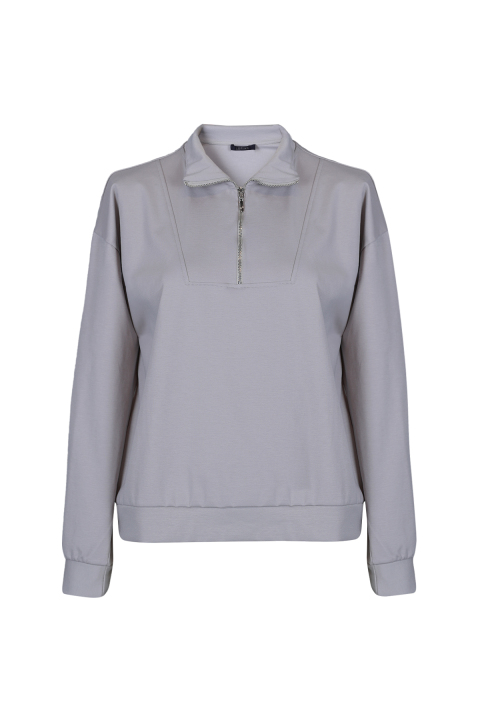 Galerıa Kadın Örme Sweatshırt Stone - Lufian