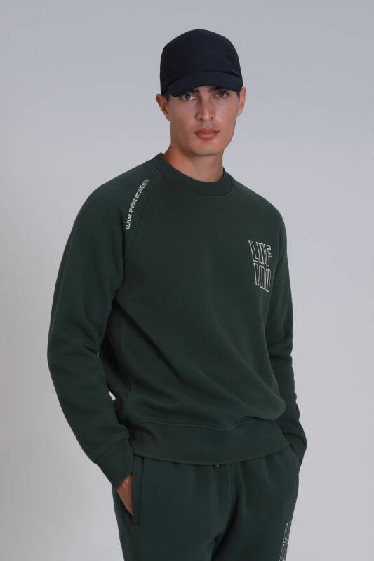 Dıego Erkek Sweatshirt Çimen Yeşili - 5