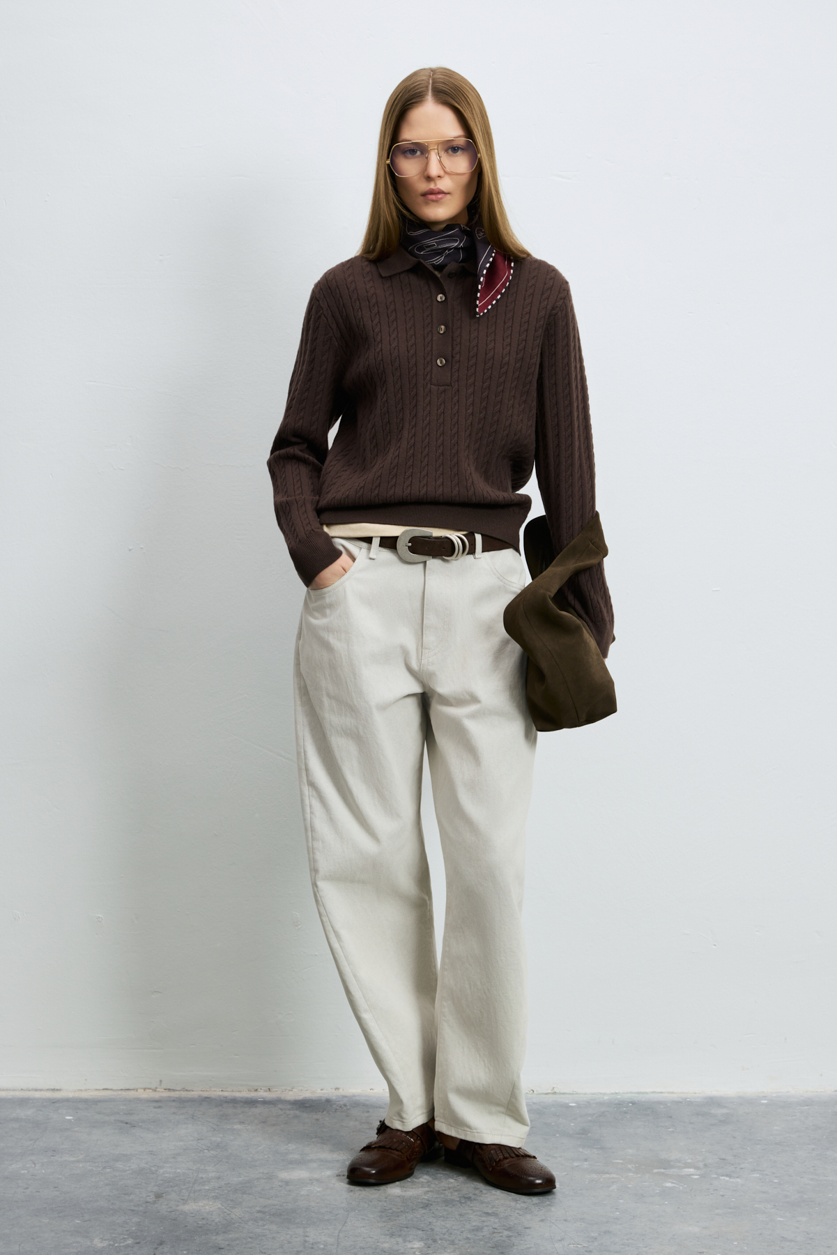 35% Acrylıc 27% Polyester 21%ptt 9% Nylon 6% Camel 2% Spandex Brown - LUFIAN