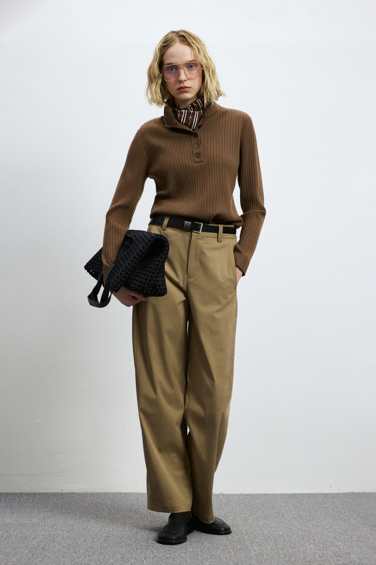 35% Acrylıc 27% Polyester 21%ptt 9% Nylon 6% Camel 2% Spandex Lıght Brown - LUFIAN