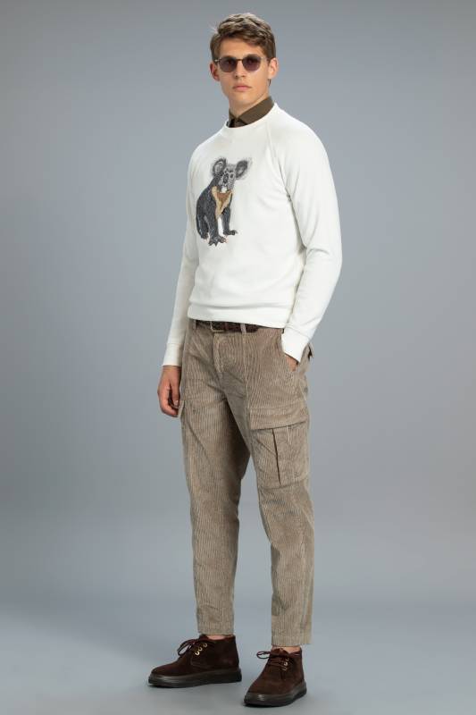 Akris Male Sweatshirt Off Whıte - 2