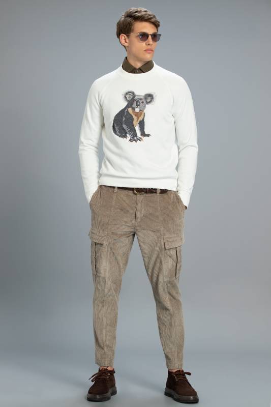 Akris Male Sweatshirt Off Whıte - 3