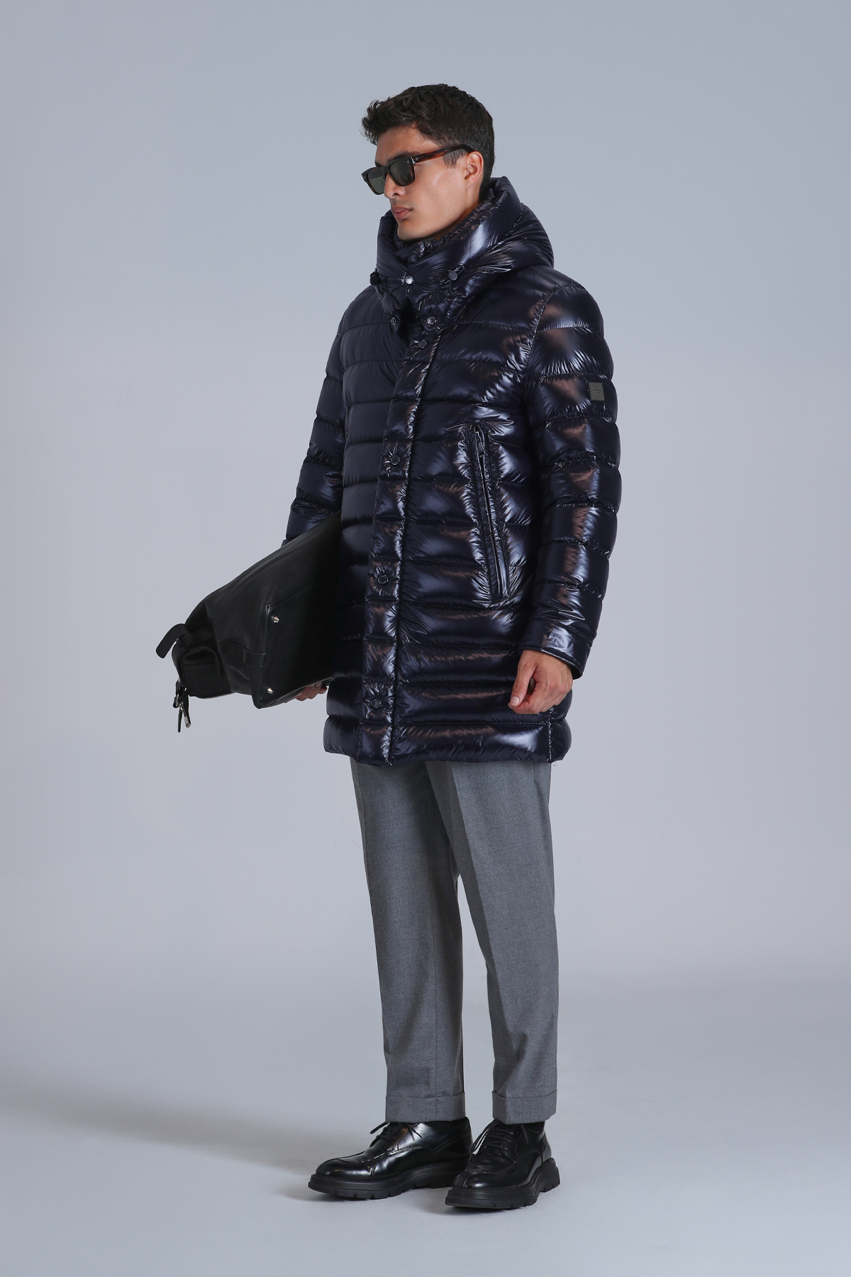 Albert Goose Feather Male Coat Navy - Lufian (1)