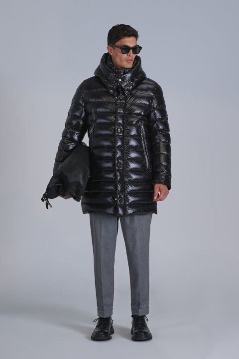 Albert Goose Down Men's Coat Black - LUFIAN (1)