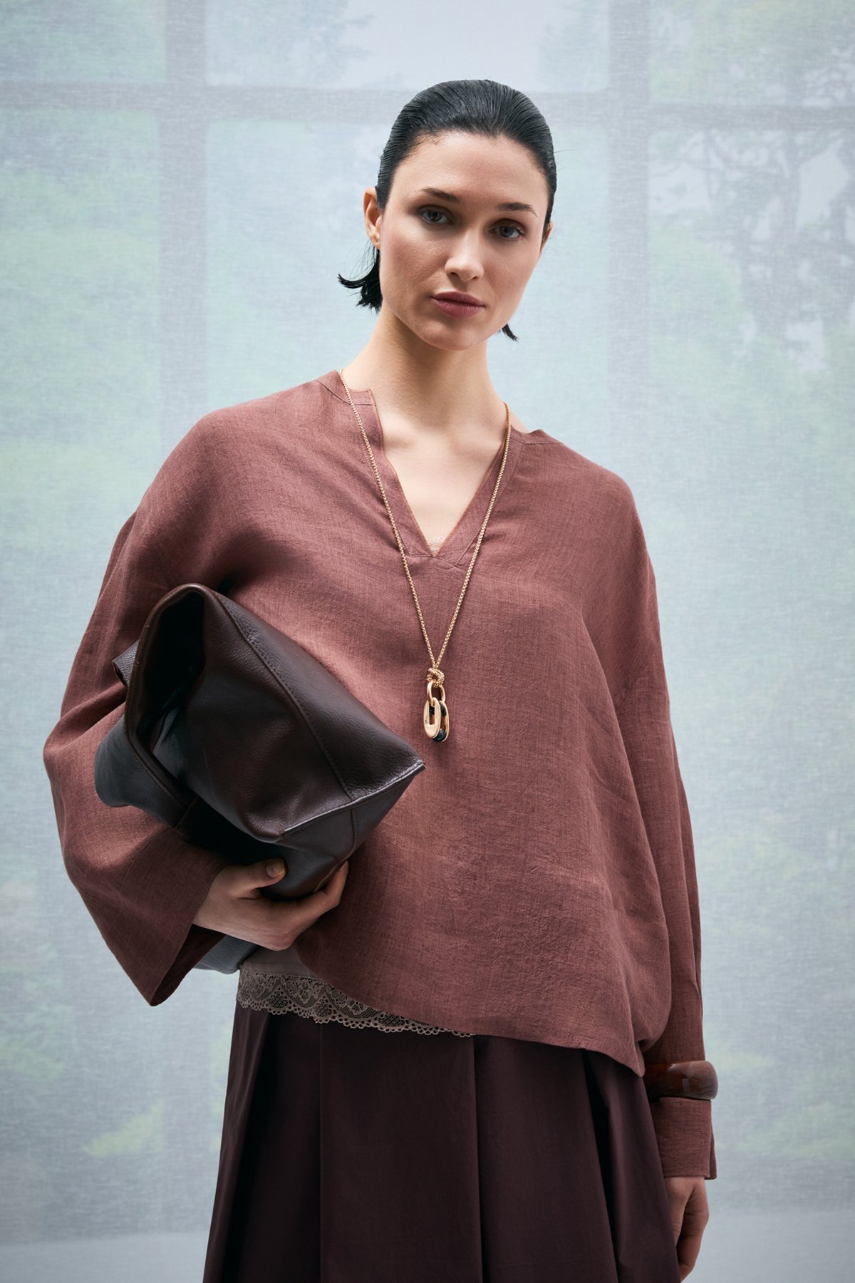 Alessı Women's Blouse Tile - LUFIAN