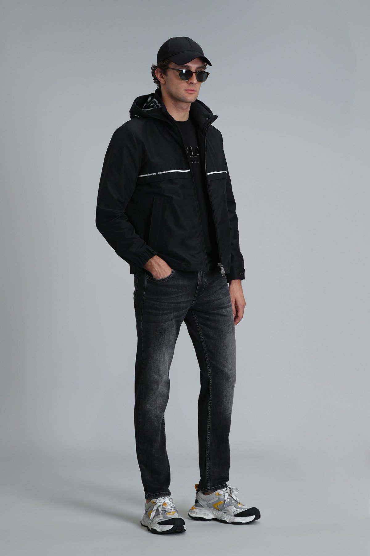Alex Smart Jean Men's Pants Slim Fit Dark Gray - Lufian
