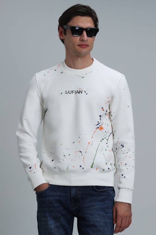 Alexander Male Sweatshirt Off Whıte - 1