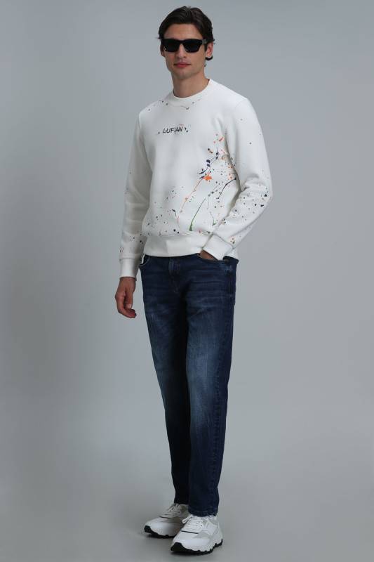 Alexander Male Sweatshirt Off Whıte - 4