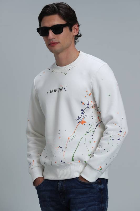 Alexander Male Sweatshirt Off Whıte - 5