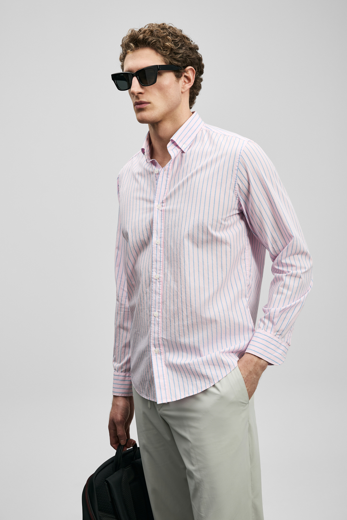 Alexo Men's Basic Shirt Regular Fit Pink - LUFIAN